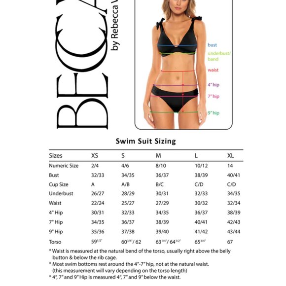 NWOT BECCA Bikini Sarong/Wrap 3-Piece Set (XS) - Picture 9 of 9